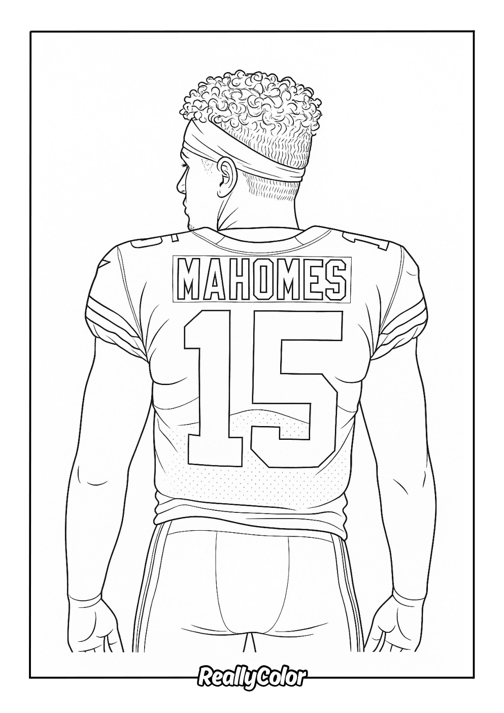 Free Printable Patrick Mahomes Coloring Pages