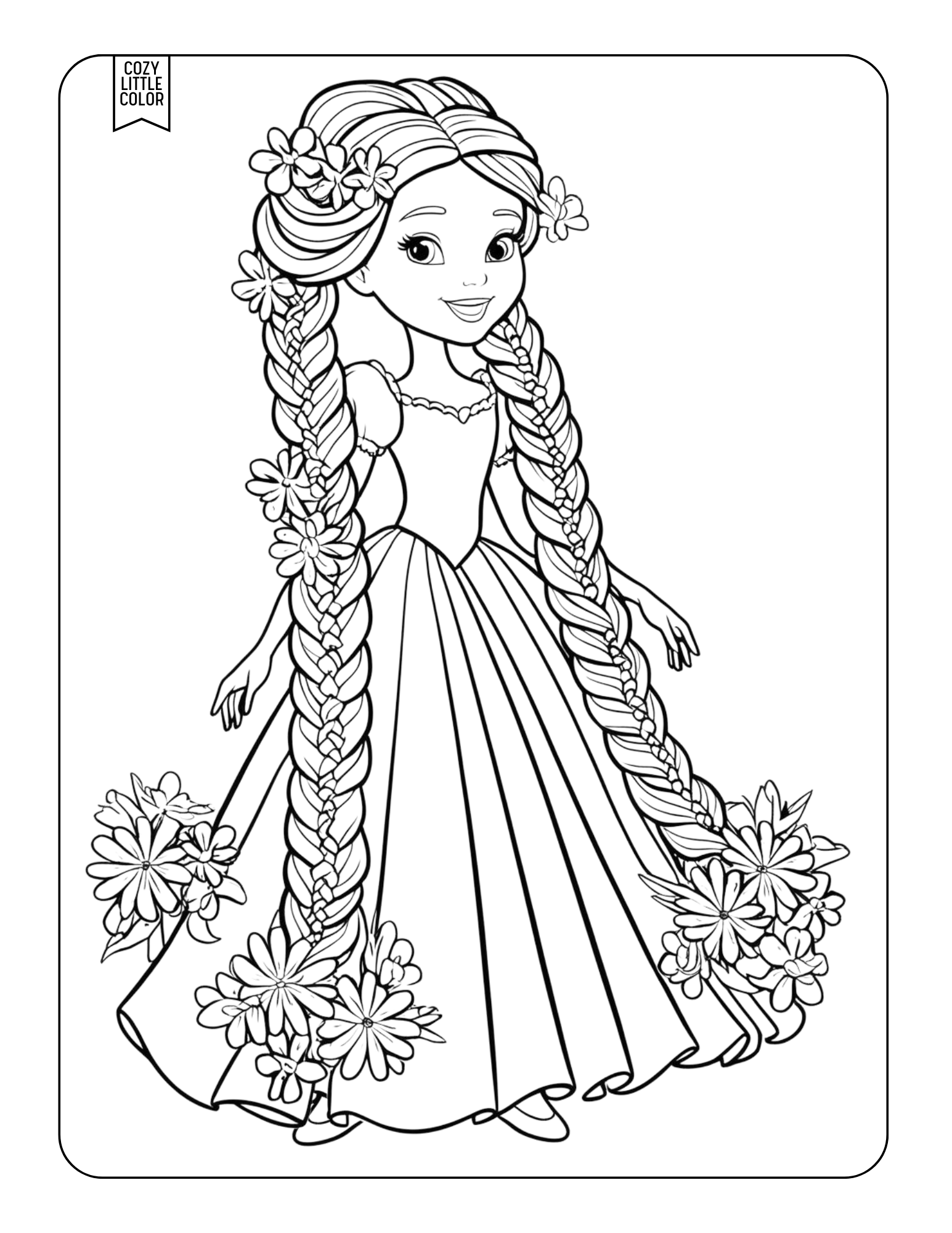 free coloring pages of princesses