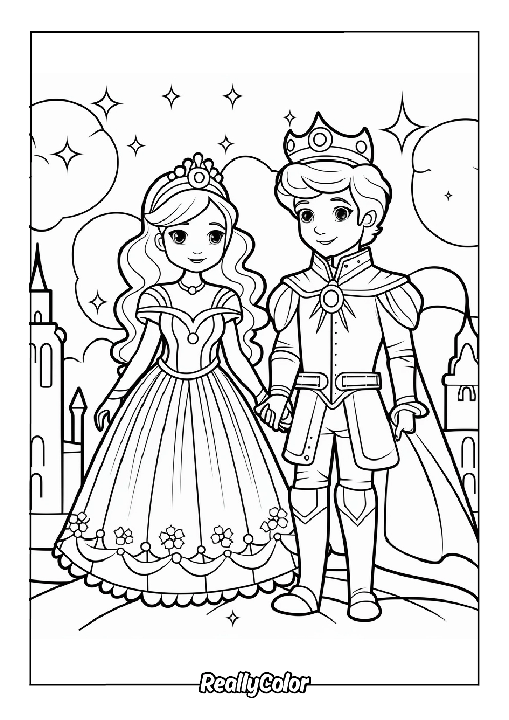printable coloring pages of princess