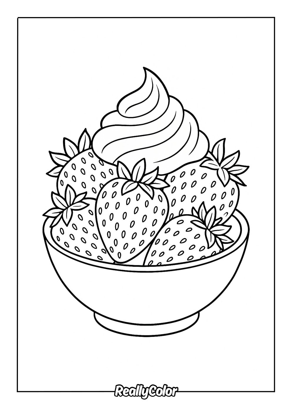 Free Printable Strawberry Coloring Pages Free Printable Strawberry Coloring Pages