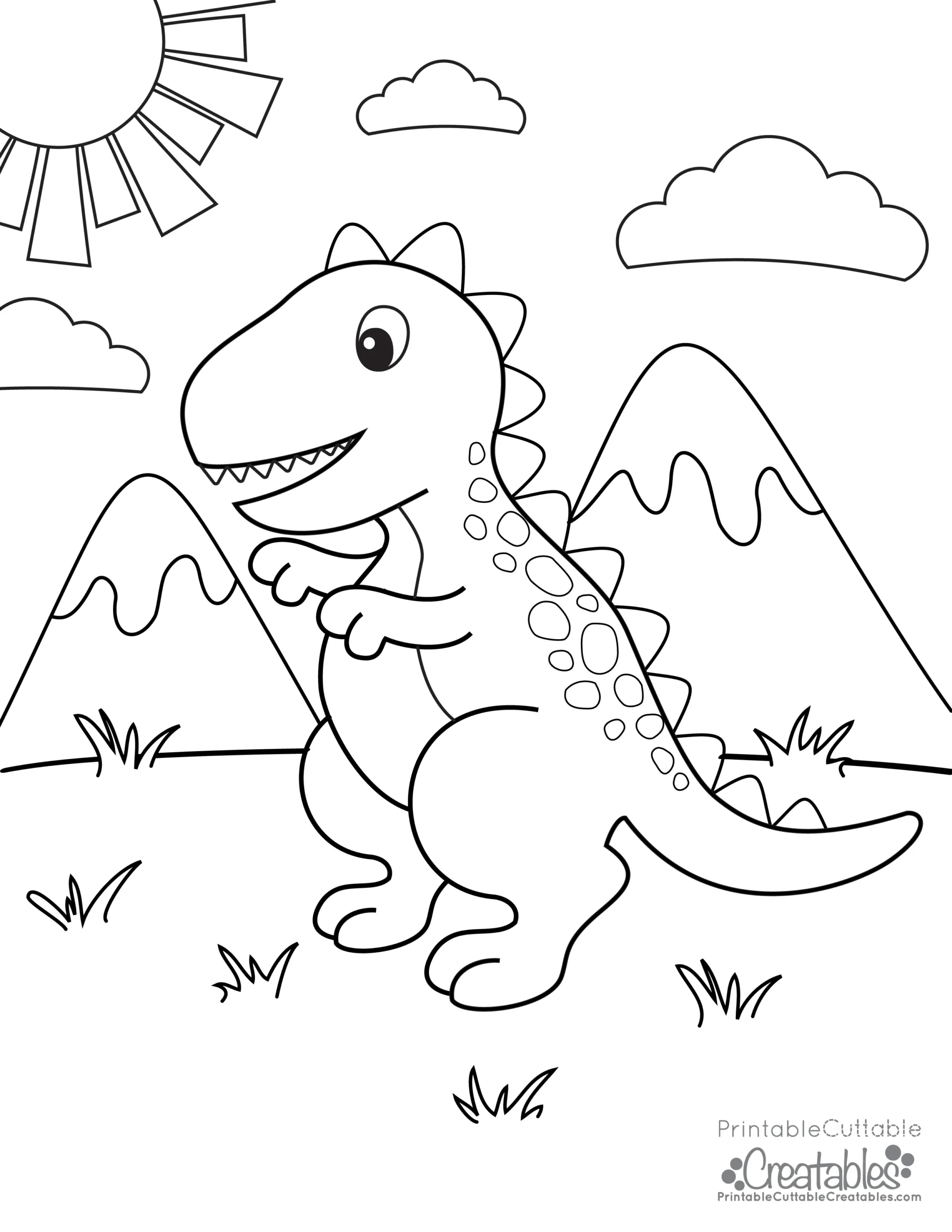 dinosaur coloring pages free