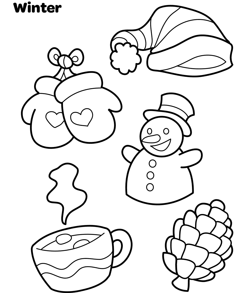 Free Printable Winter Kids Coloring Pages Sheets Free Printable Winter Kids Coloring Pages Sheets