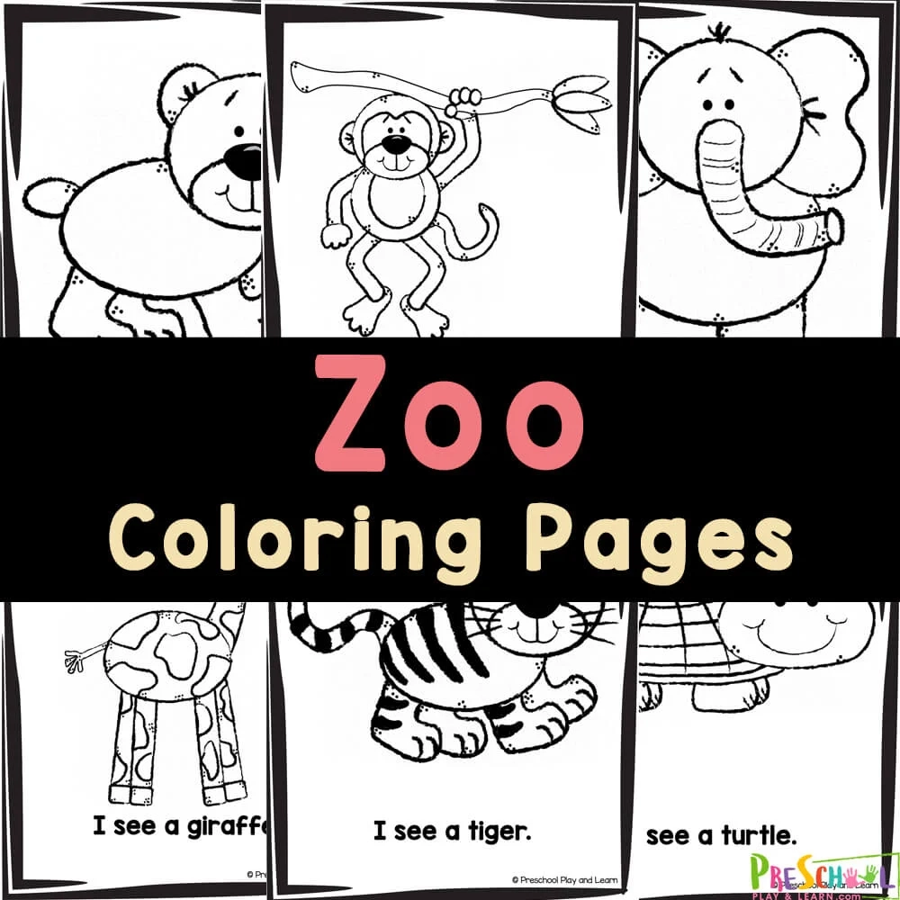 free zoo animal coloring pages