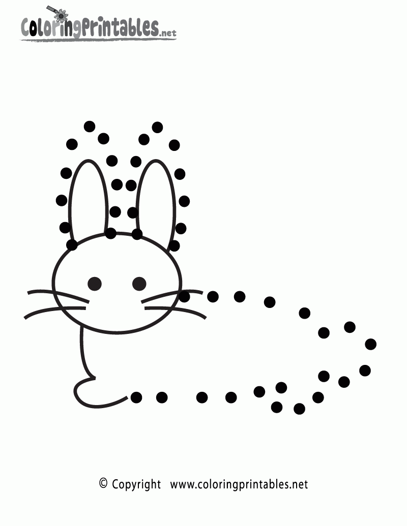 Free Rabbit Connect The Dots Activity A Fun Coloring Printable Free Rabbit Connect The Dots Activity A Fun Coloring Printable