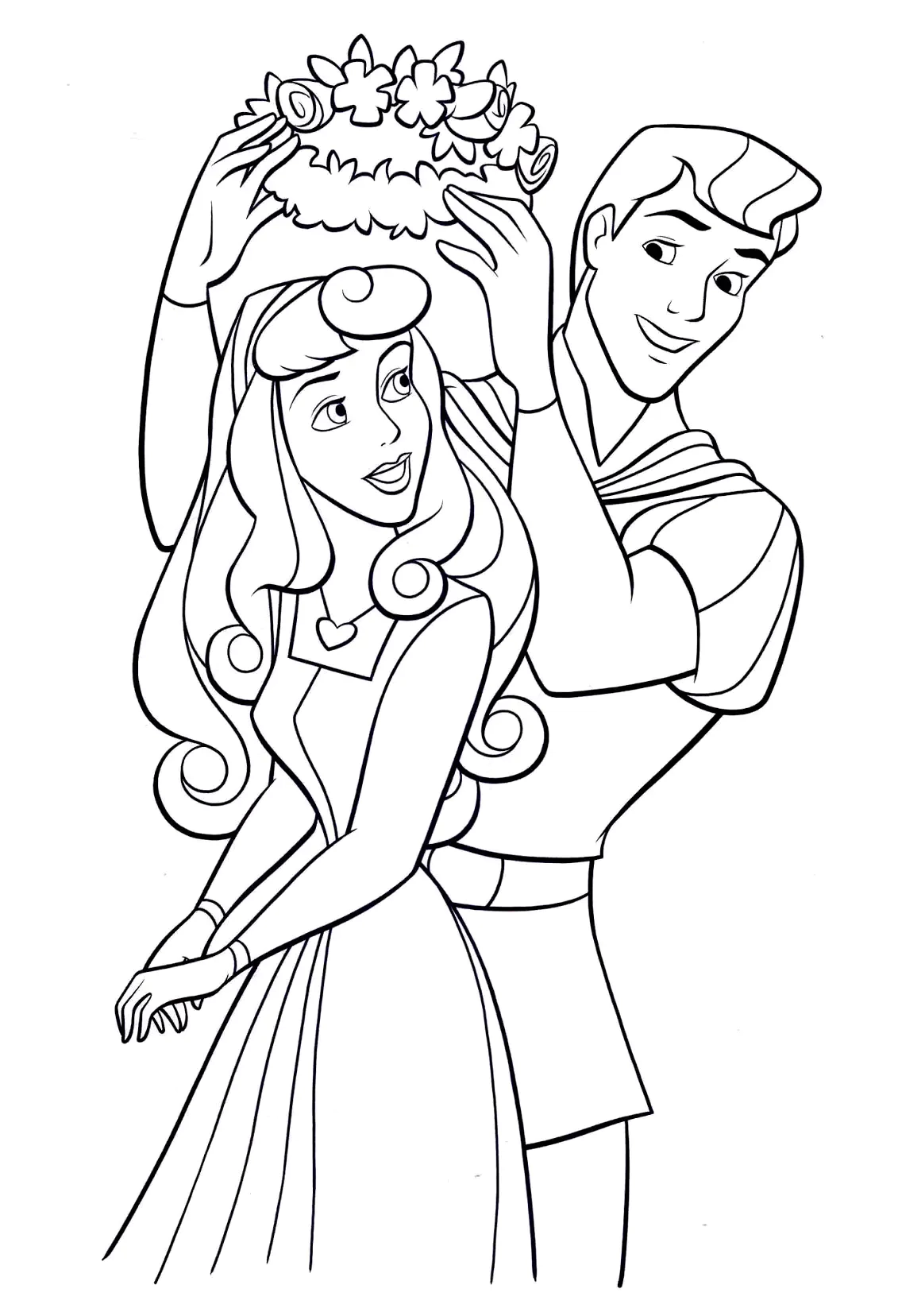 princess aurora coloring pages