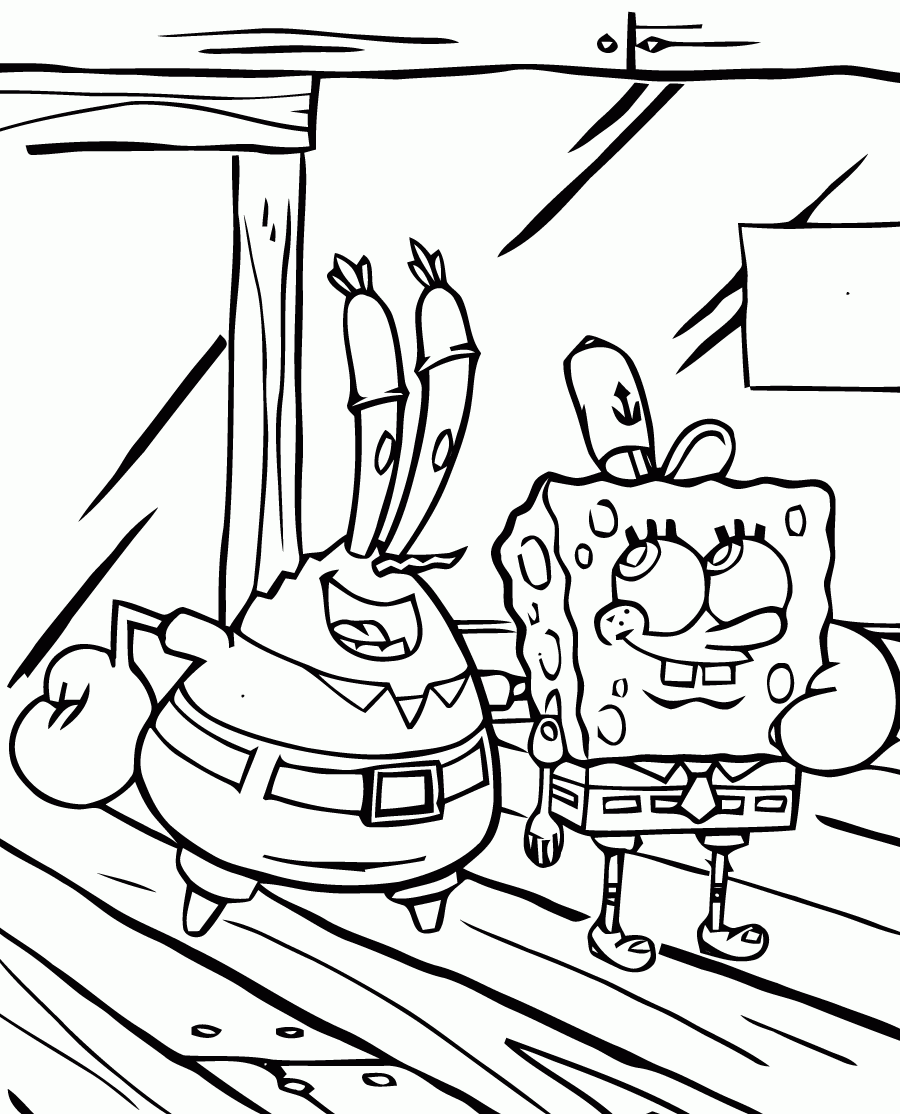 spongebob characters coloring pages spongebob characters coloring pages