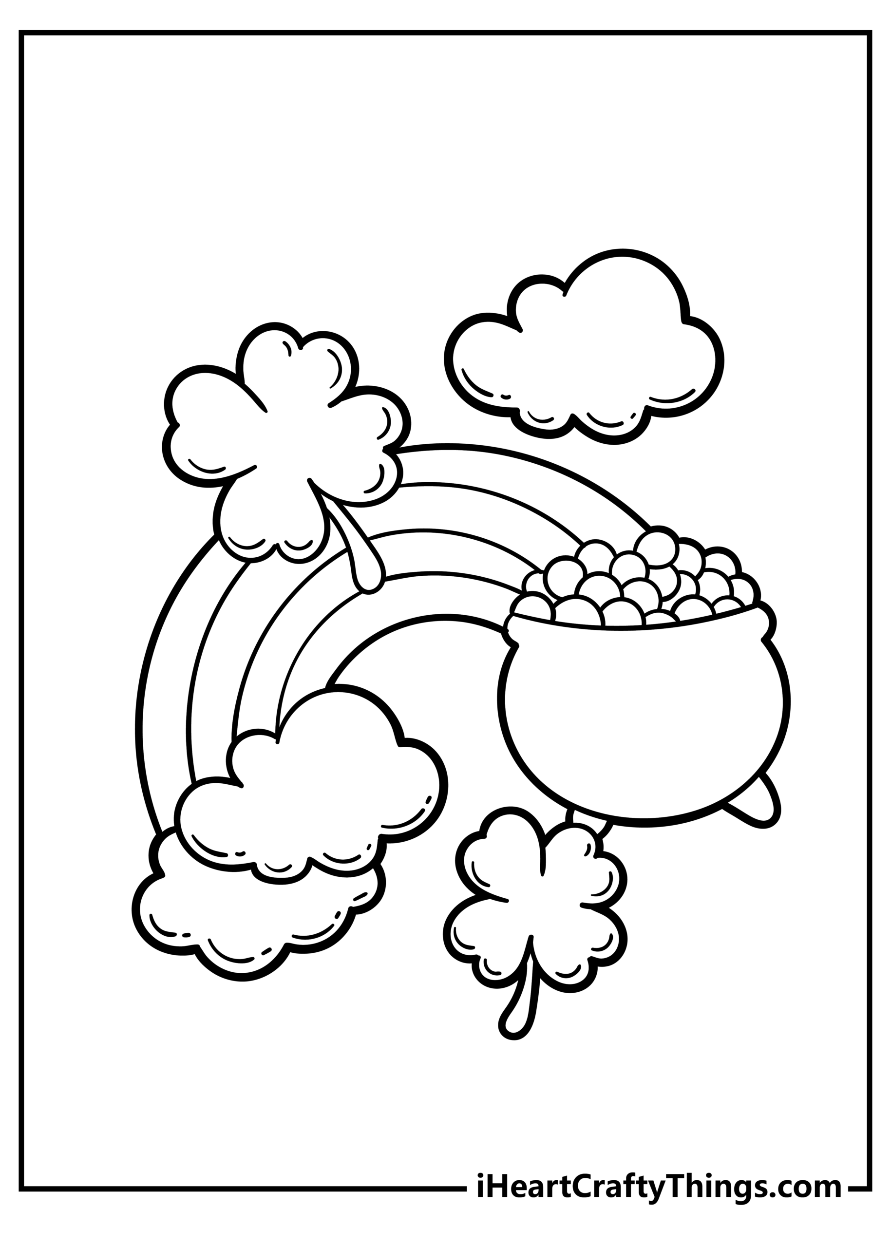 coloring page of st patrick