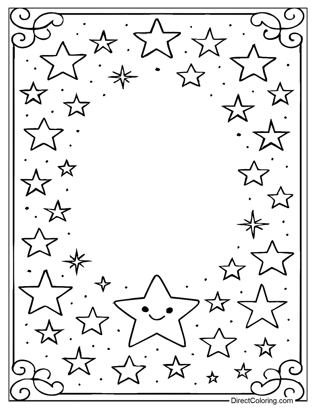 Free Star Coloring Pages Printable Magic For Kids And Dreamers