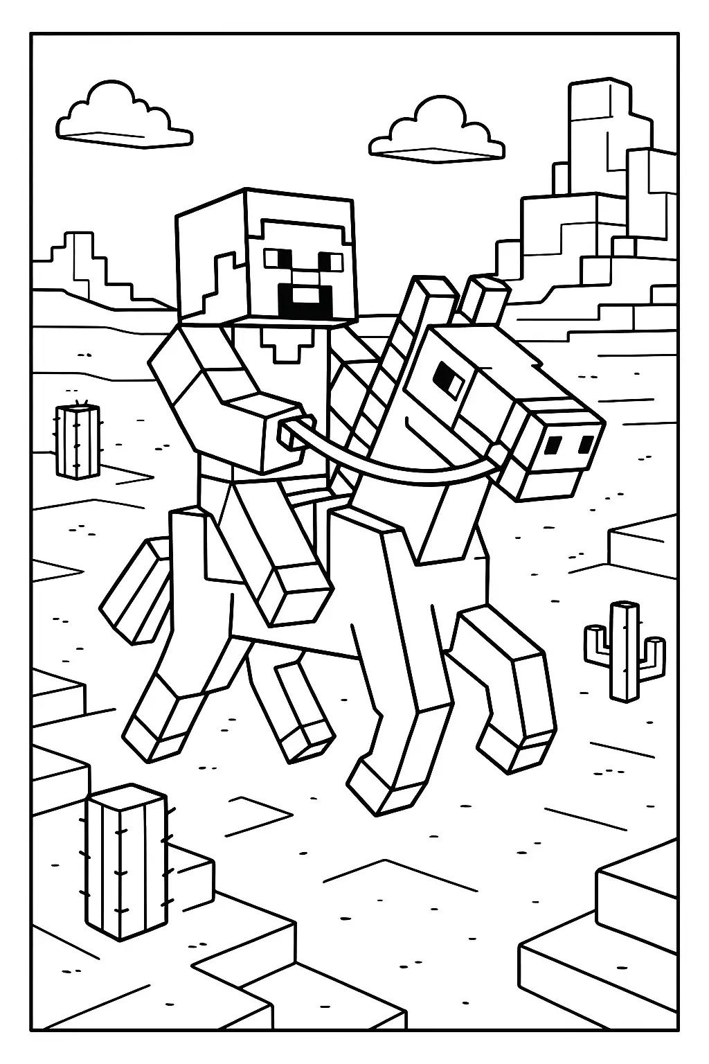 minecraft steve coloring pages minecraft steve coloring pages