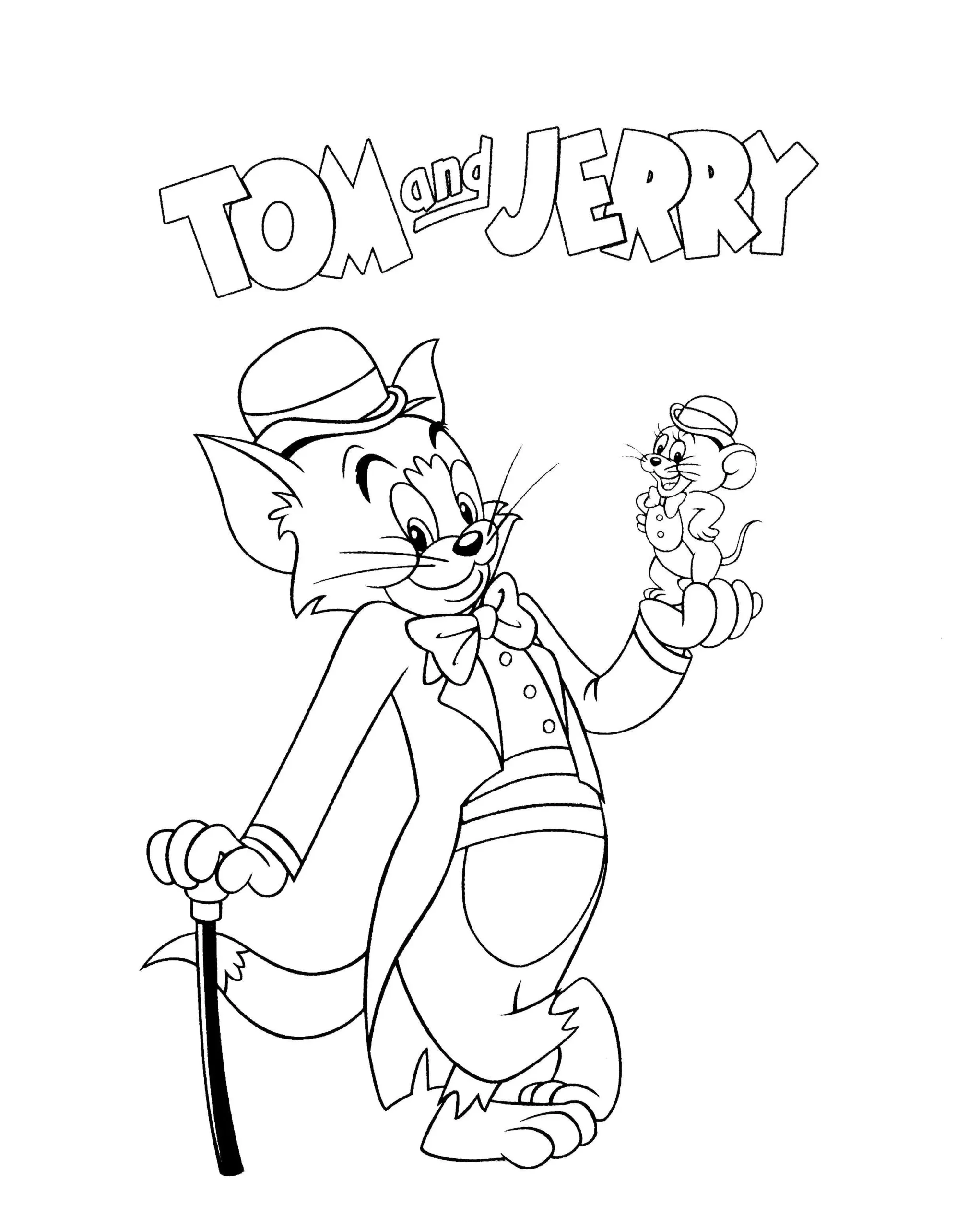 tom and jerry coloring pages