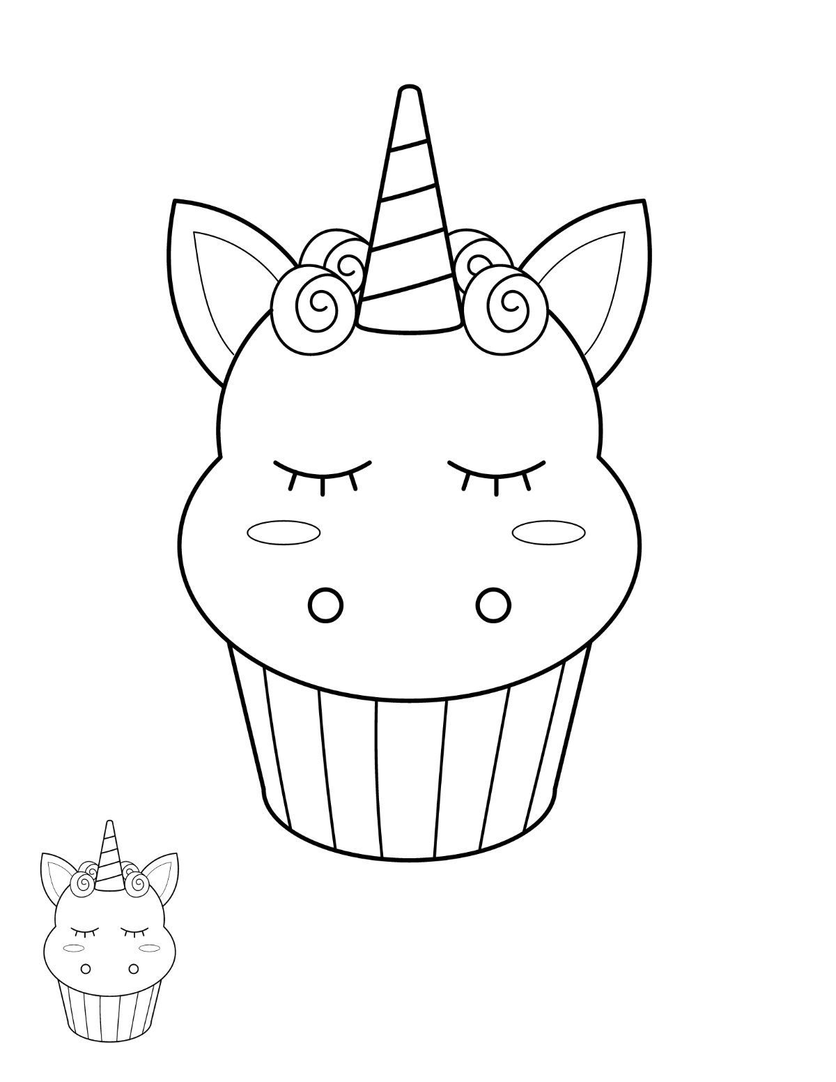 coloring pages for cupcakes