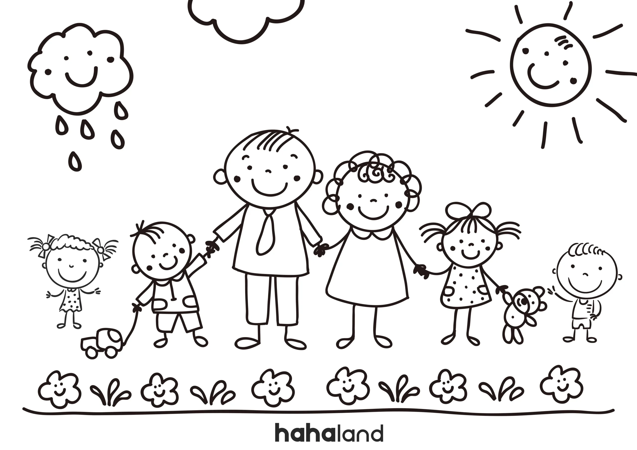 FREE We Are Family Coloring Pages Hahaland FREE We Are Family Coloring Pages Hahaland