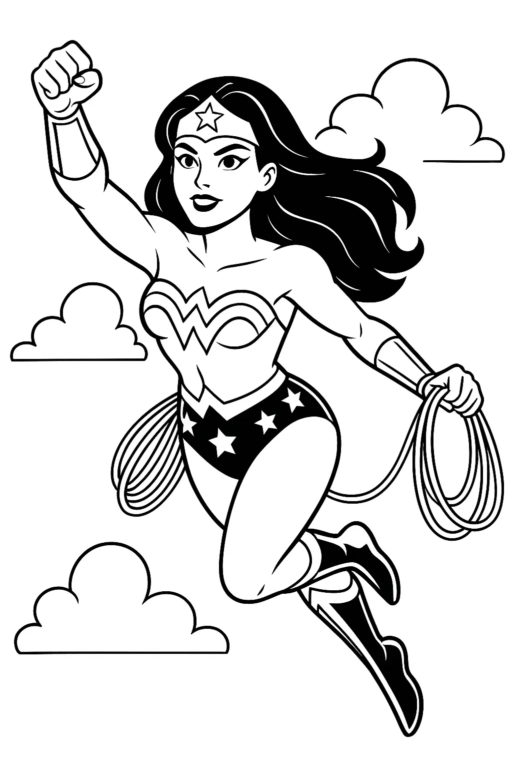 Free Wonder Woman Coloring Pages Generator 45 Wonder Woman Coloring Pages To Download