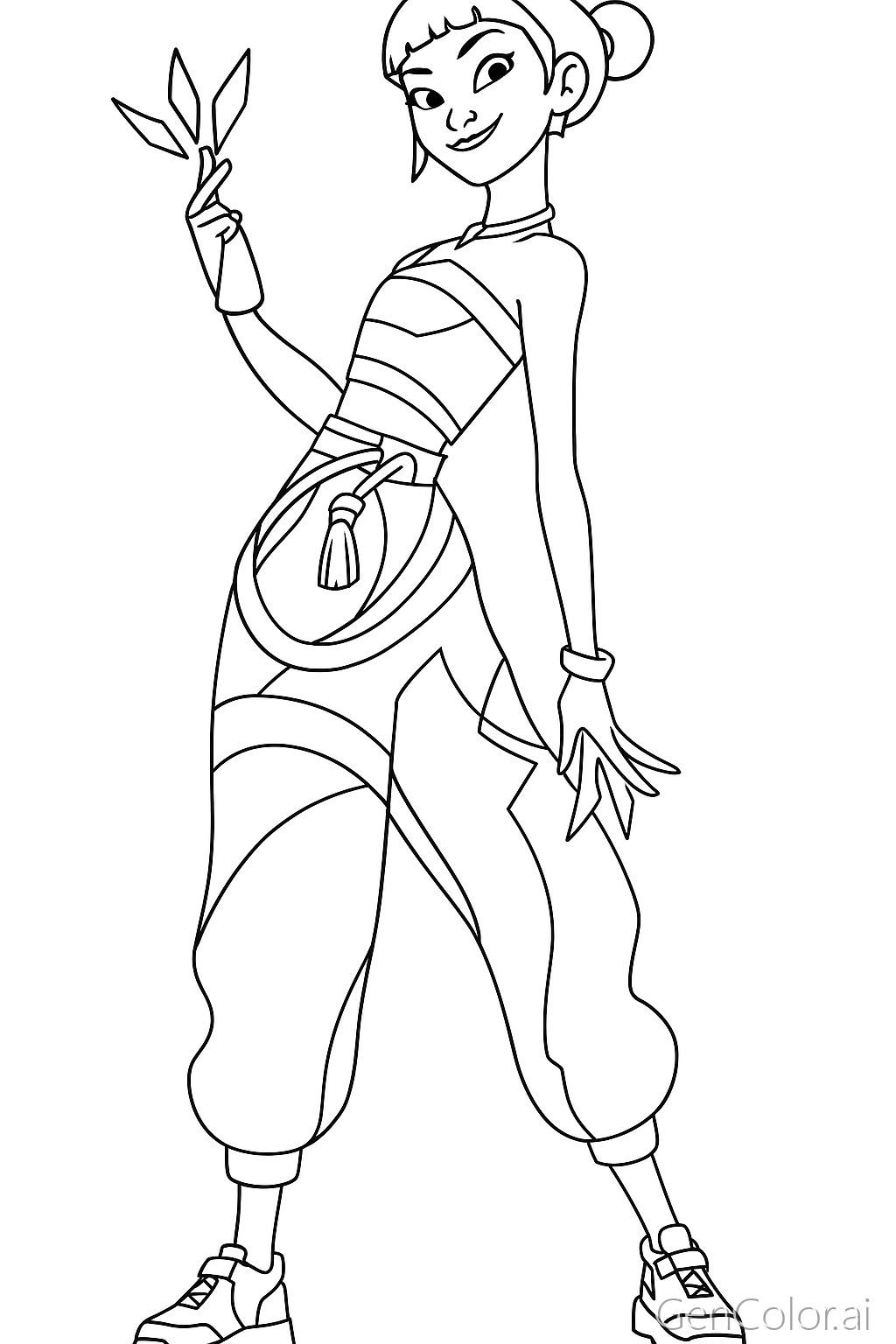 zoey kpop demon hunters coloring pages