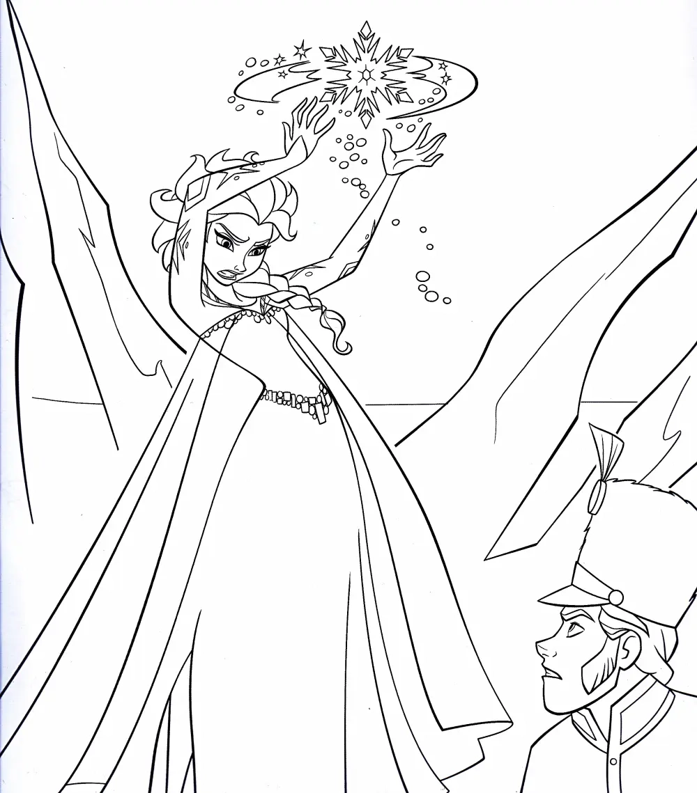 frozen princess coloring pages