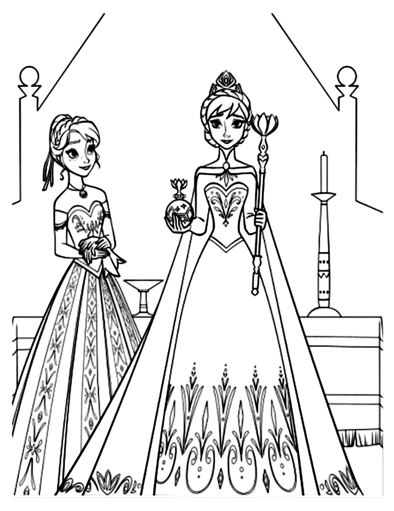 Frozen Free To Color For Kids Frozen Coloring Pages
