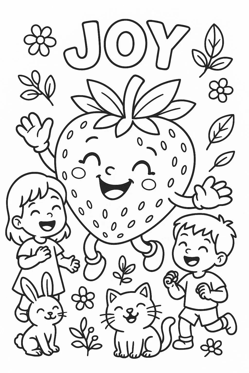 Fruits Of The Spirit Coloring Page Cute Fruit Printable For Kids Fun Activity Sheet Joy Coloring Sheet For Kids Etsy