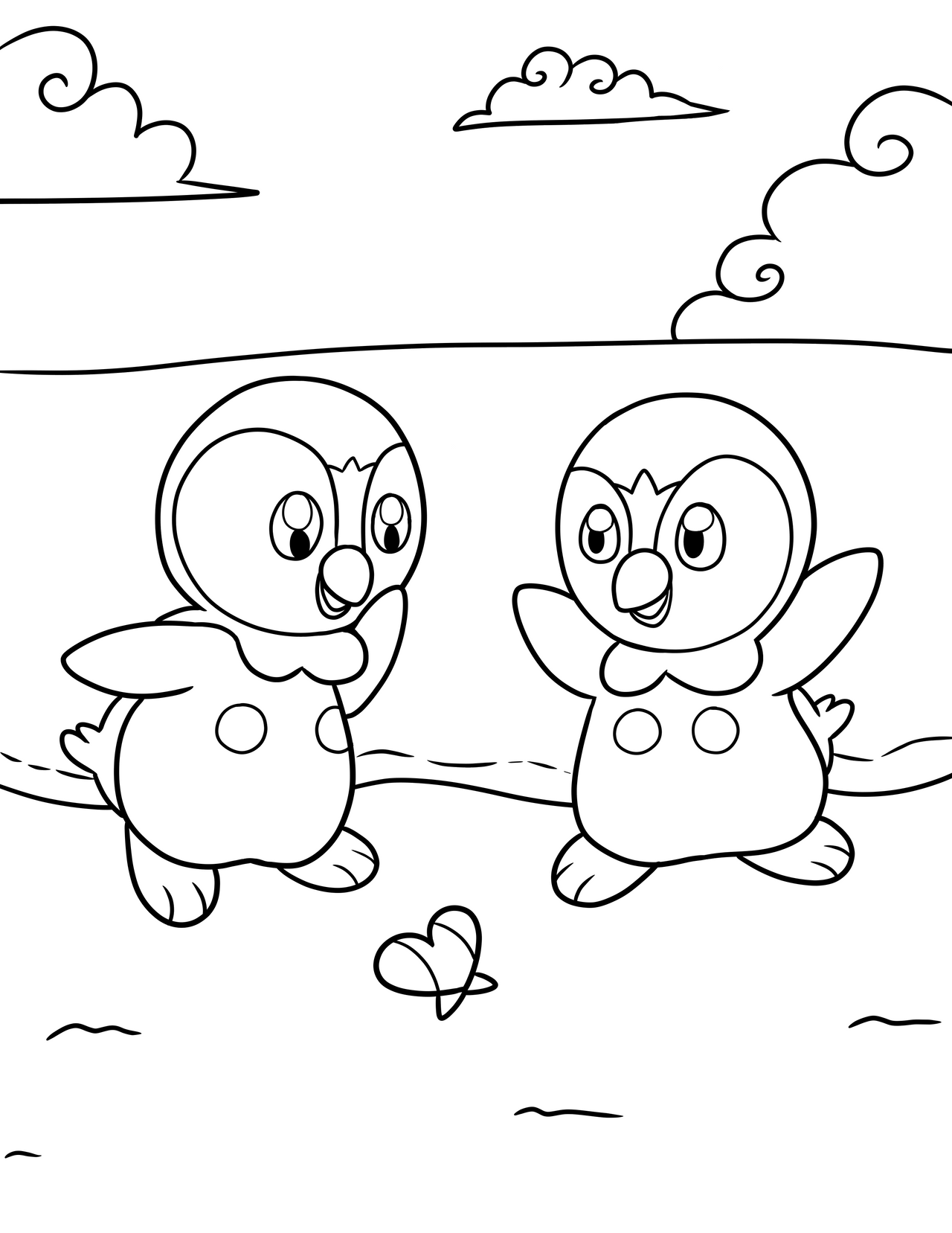 FTU Piplup Coloring Page By PrinceSheepish On DeviantArt