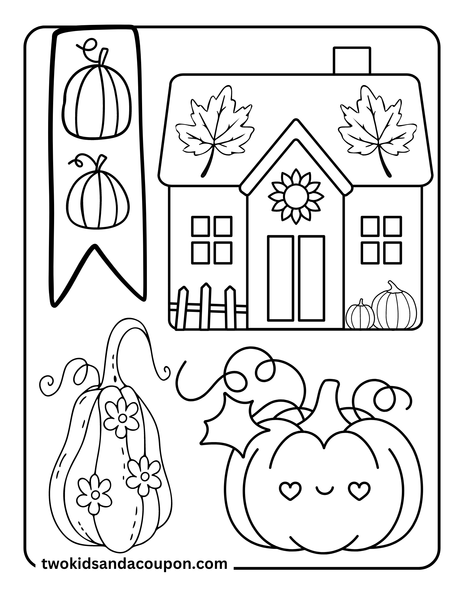 fall coloring pages printable free
