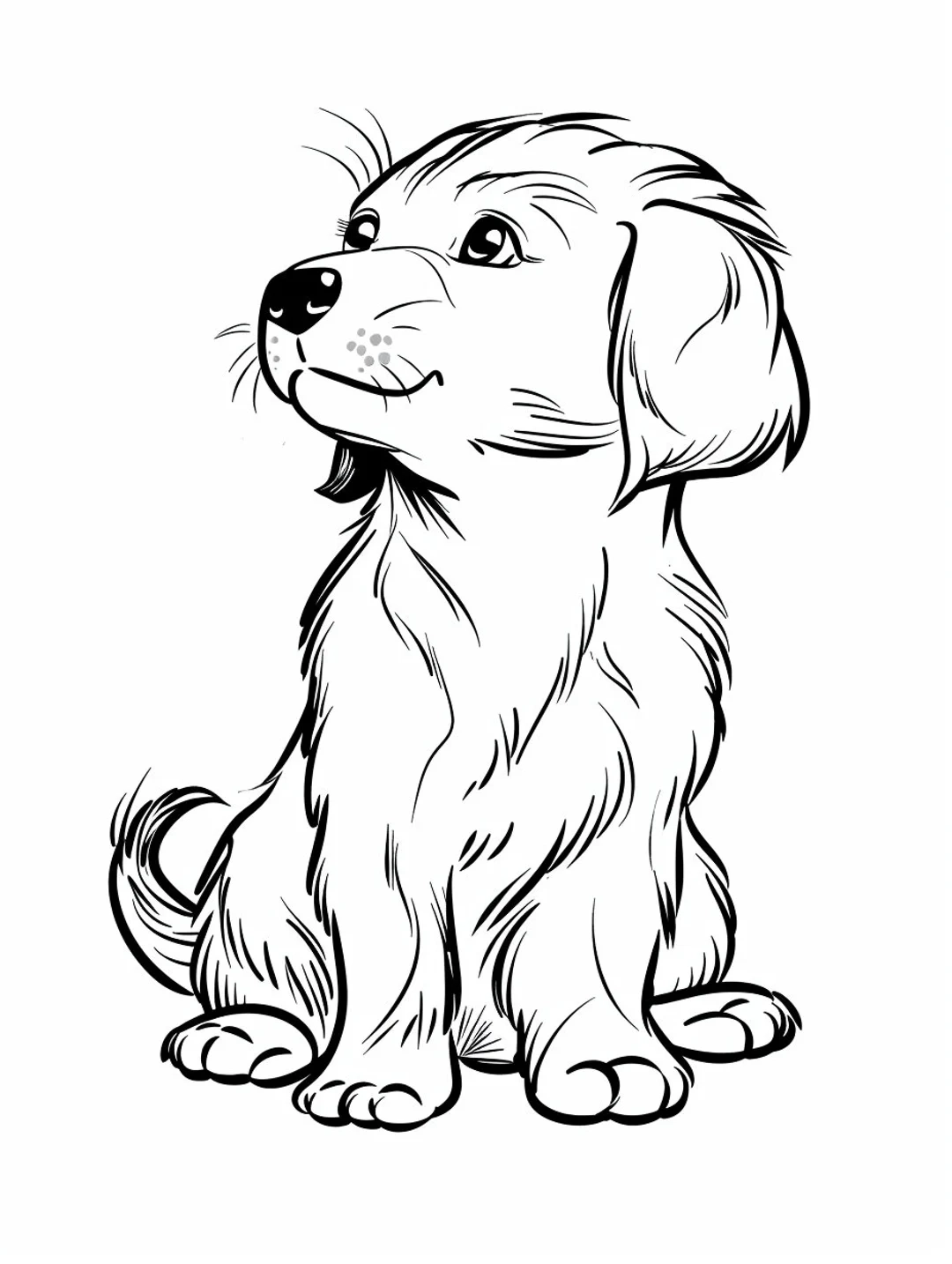 printable coloring pages of puppies