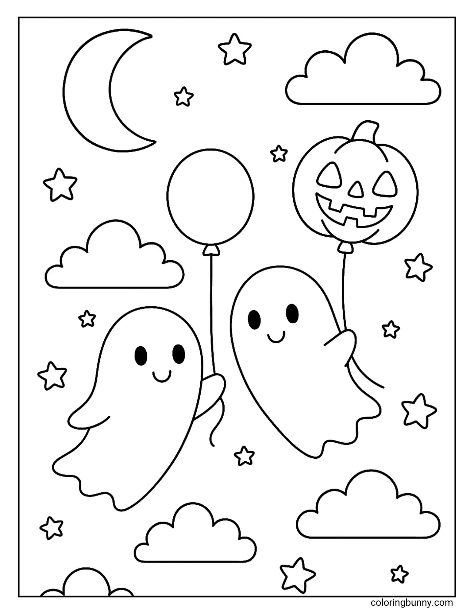 Ghost Coloring Pages 30 Free Printable PDFs 