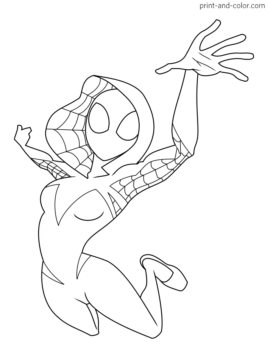 ghost spider coloring page ghost spider coloring page