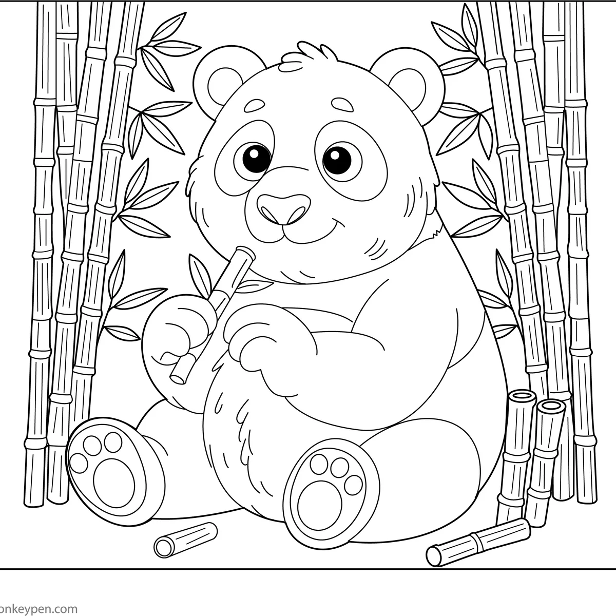 Giant Panda Coloring Page Free PDF For Kids To Print Giant Panda Coloring Page Free PDF For Kids To Print