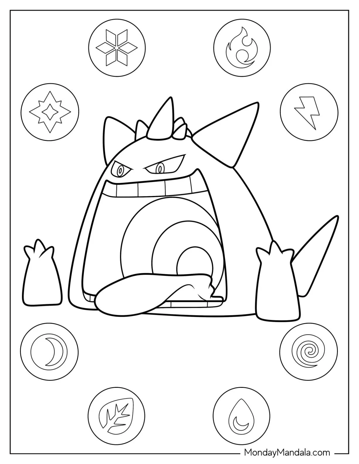 gigantamax pokemon coloring pages