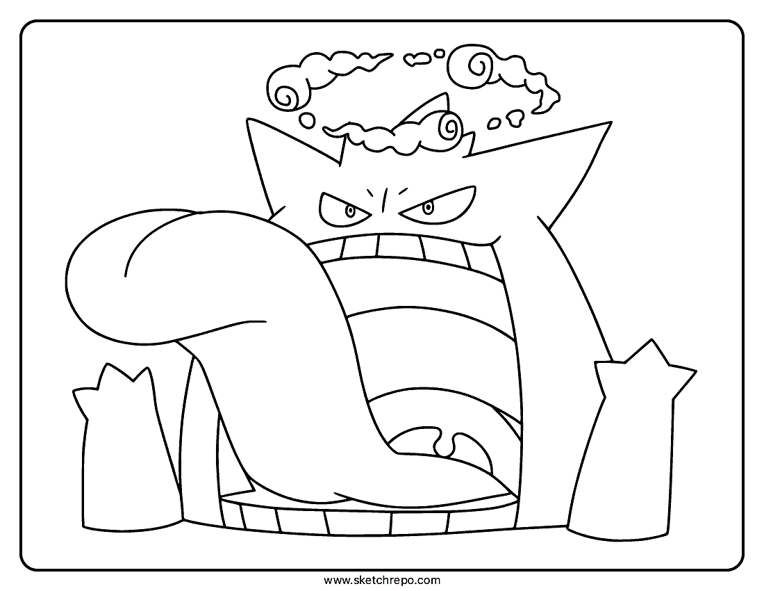gengar pokemon coloring pages