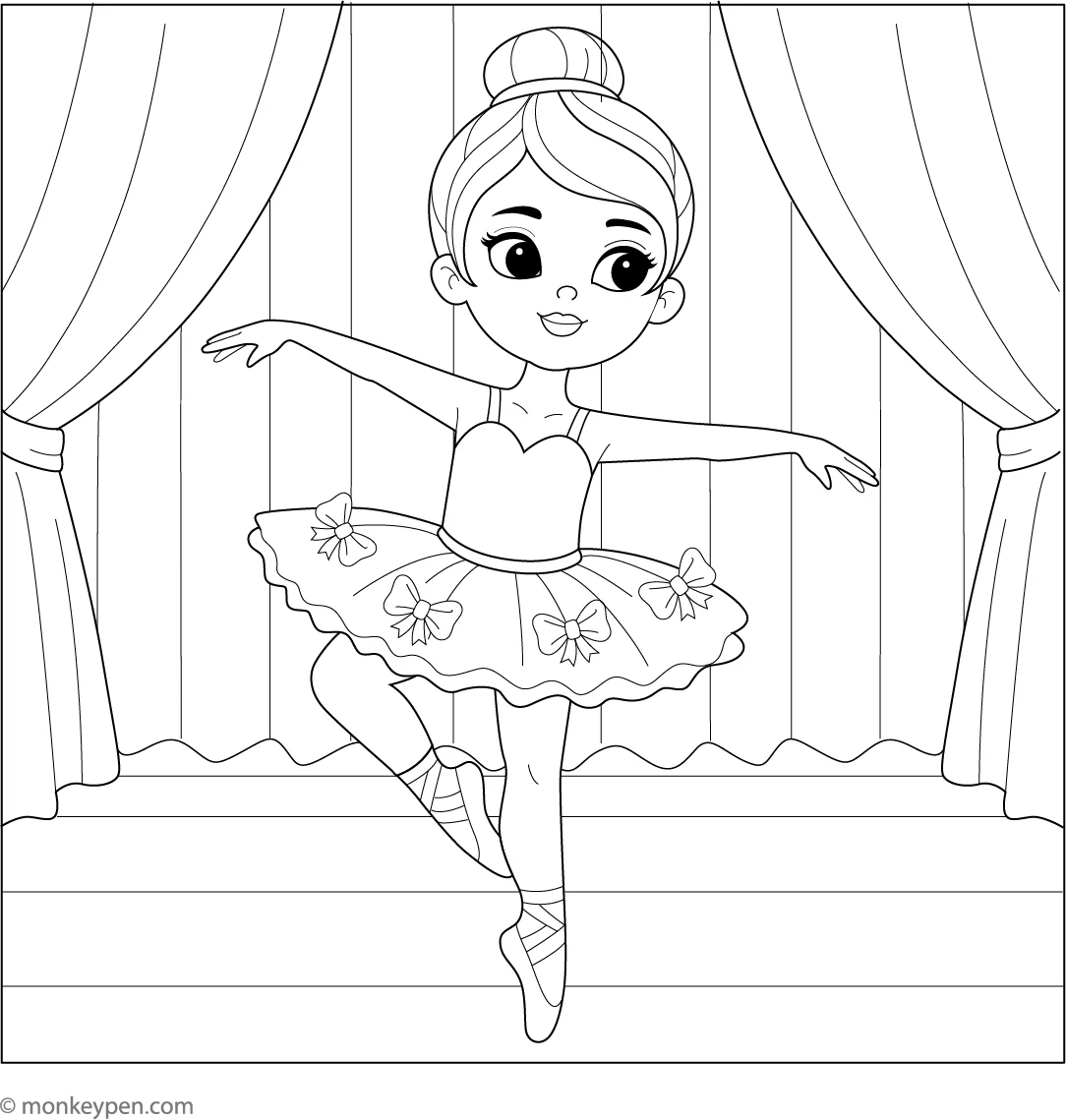 ballerina printable coloring pages