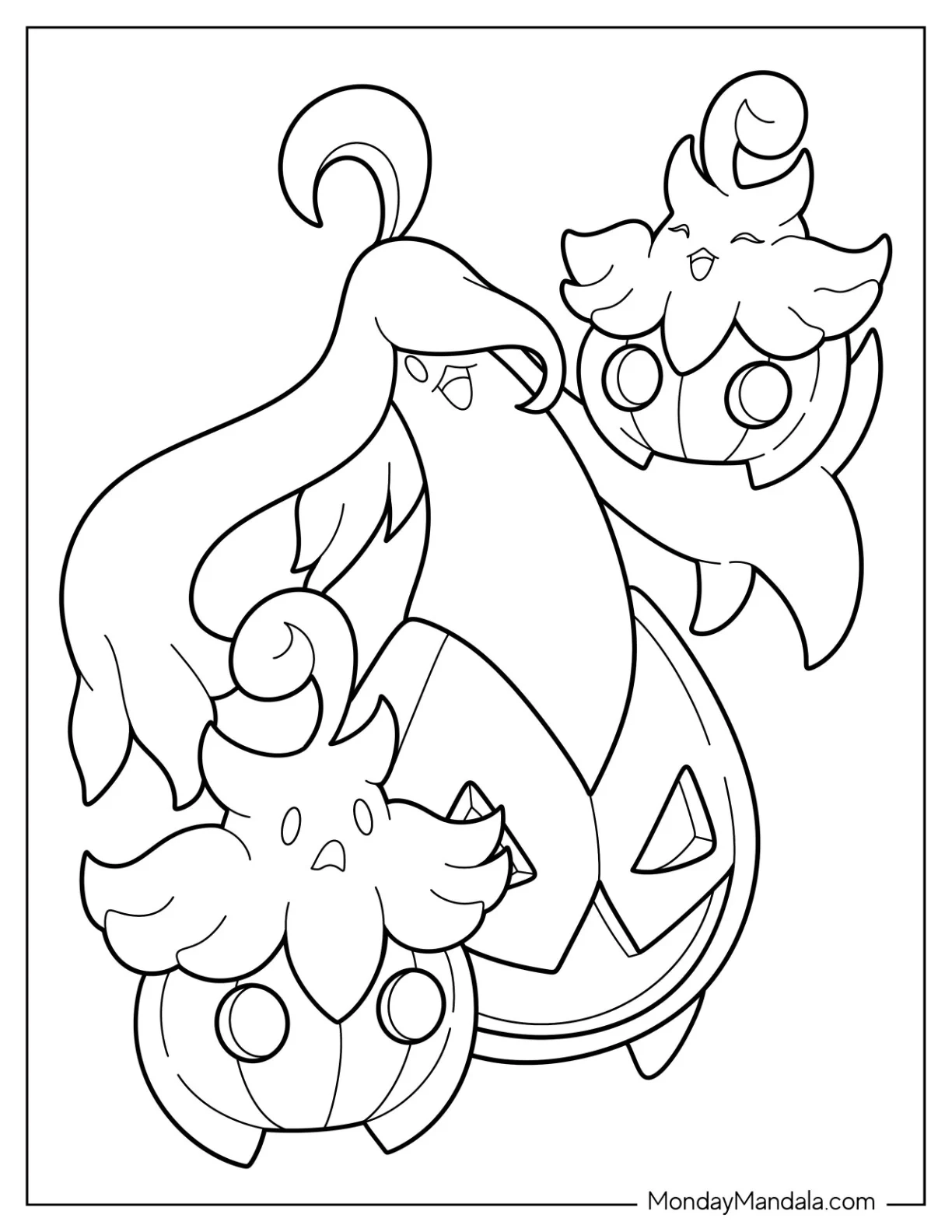 pokemon fall coloring pages