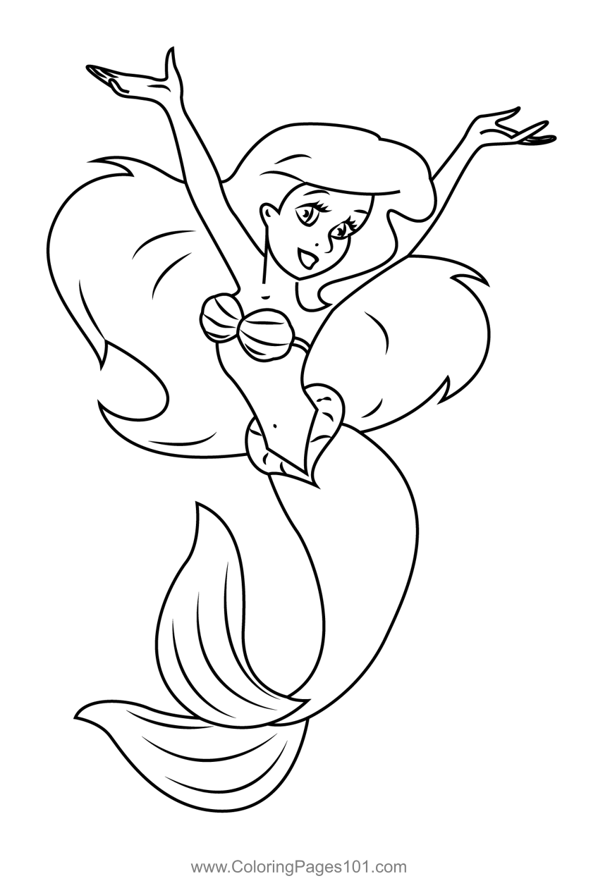 little mermaid coloring page little mermaid coloring page