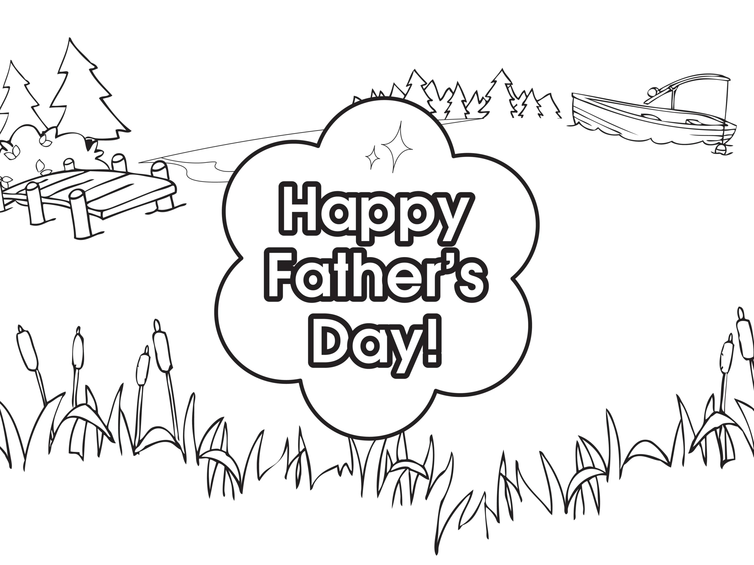 Happy Father s Day Coloring Page