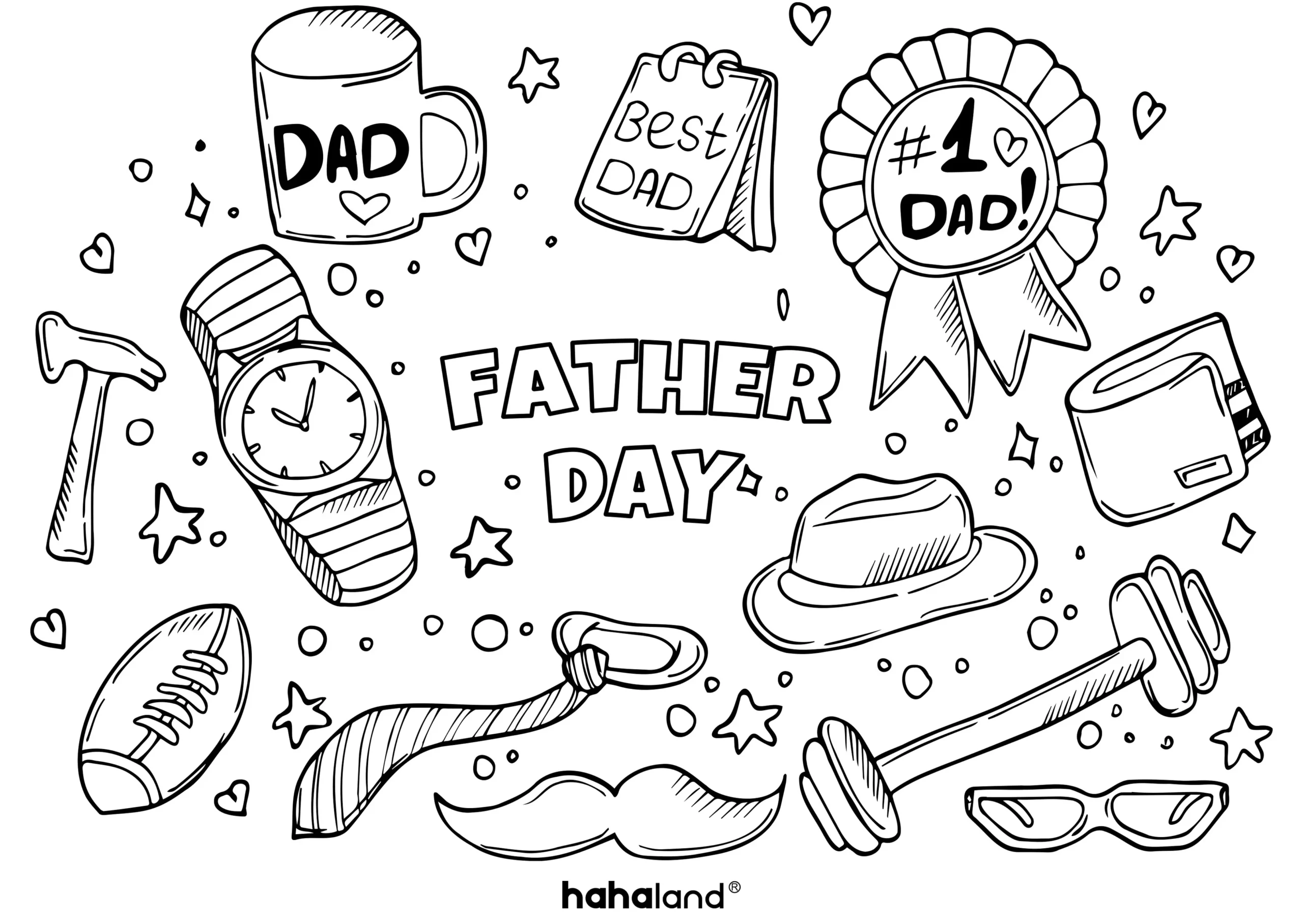 color pages for father's day color pages for father's day