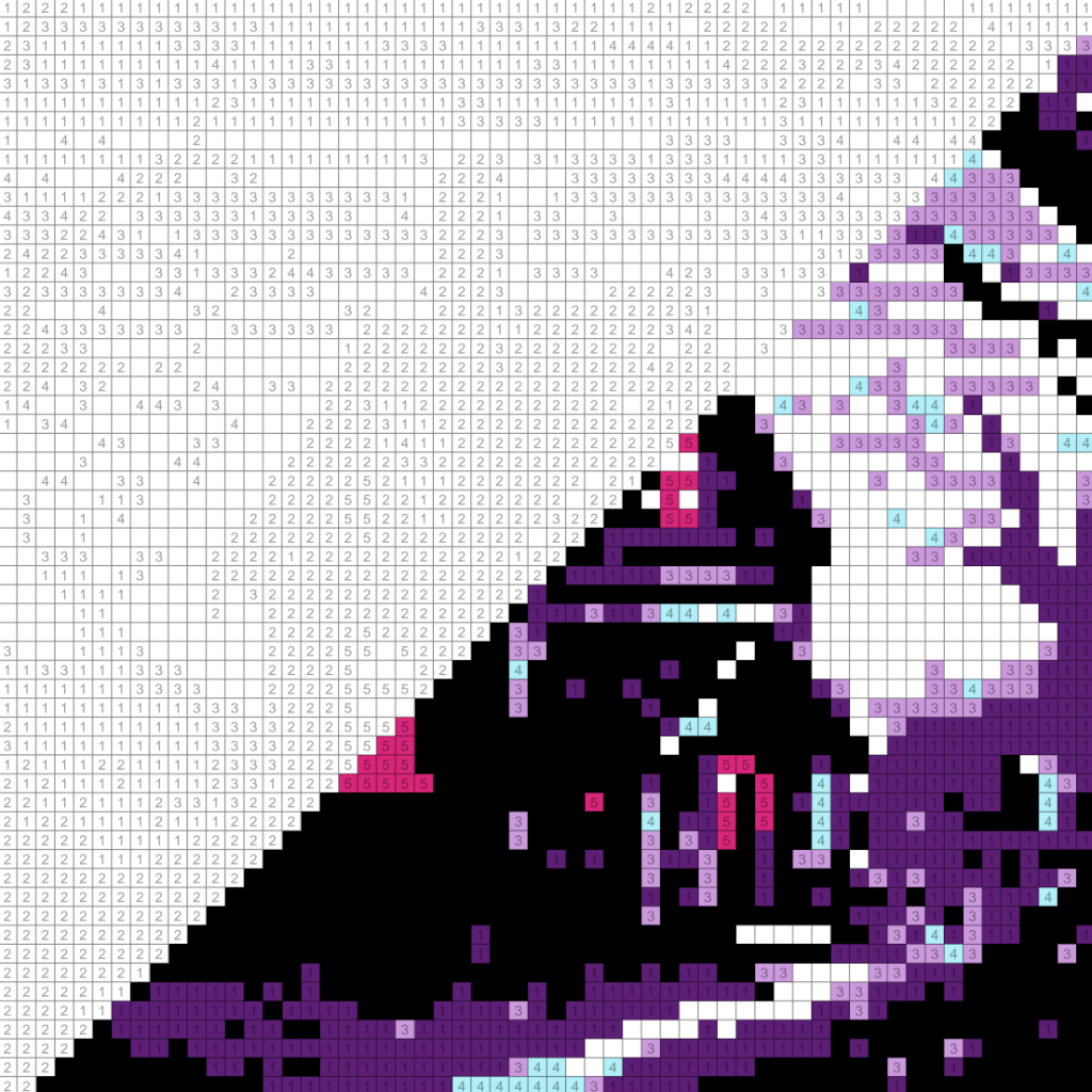 Haunted House Pixel Color By Number For Adults Pixelcolorist