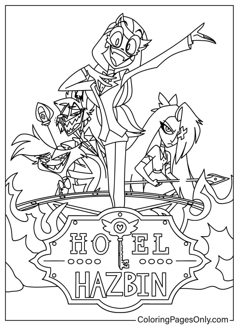 Hazbinhotel cartoons coloringpagesonly coloringpages coloringpage coloringbook art fanart sketch sketchbook drawing draw coloring usa trend trends trending trendingpost kids Coloring Pages Only
