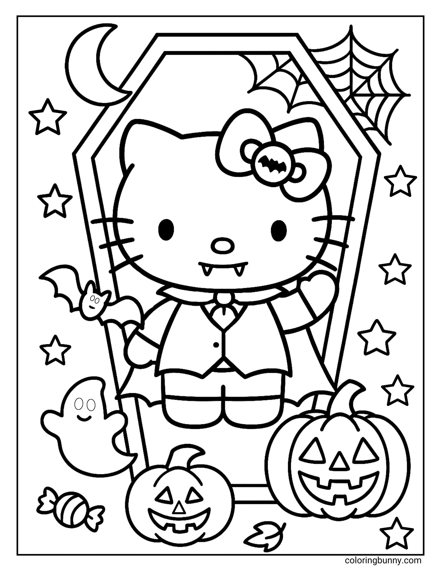 Hello Kitty Halloween Coloring Pages 34 Free Printable PDFs Hello Kitty Halloween Coloring Pages 34 Free Printable PDFs