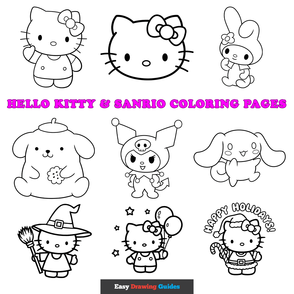 color pages hello kitty and friends color pages hello kitty and friends
