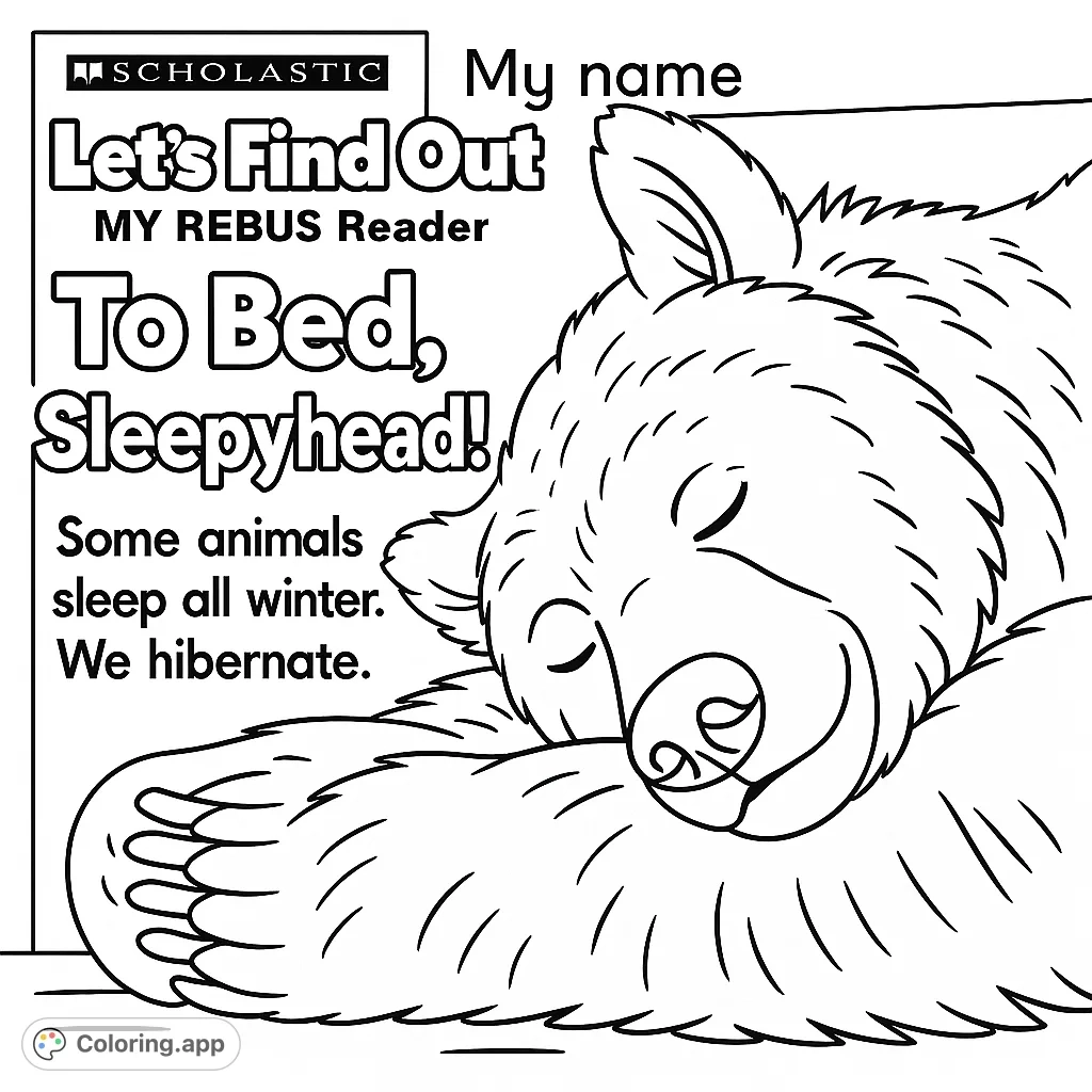Hibernation Coloring Pages Coloring app