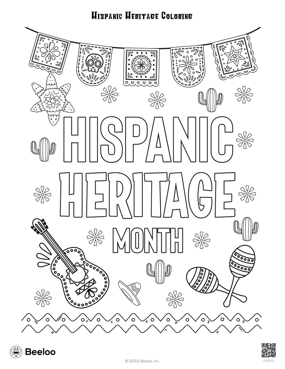 Hispanic Heritage Coloring Beeloo Printable Crafts And Activities For Kids Hispanic Heritage Coloring Beeloo Printable Crafts And Activities For Kids