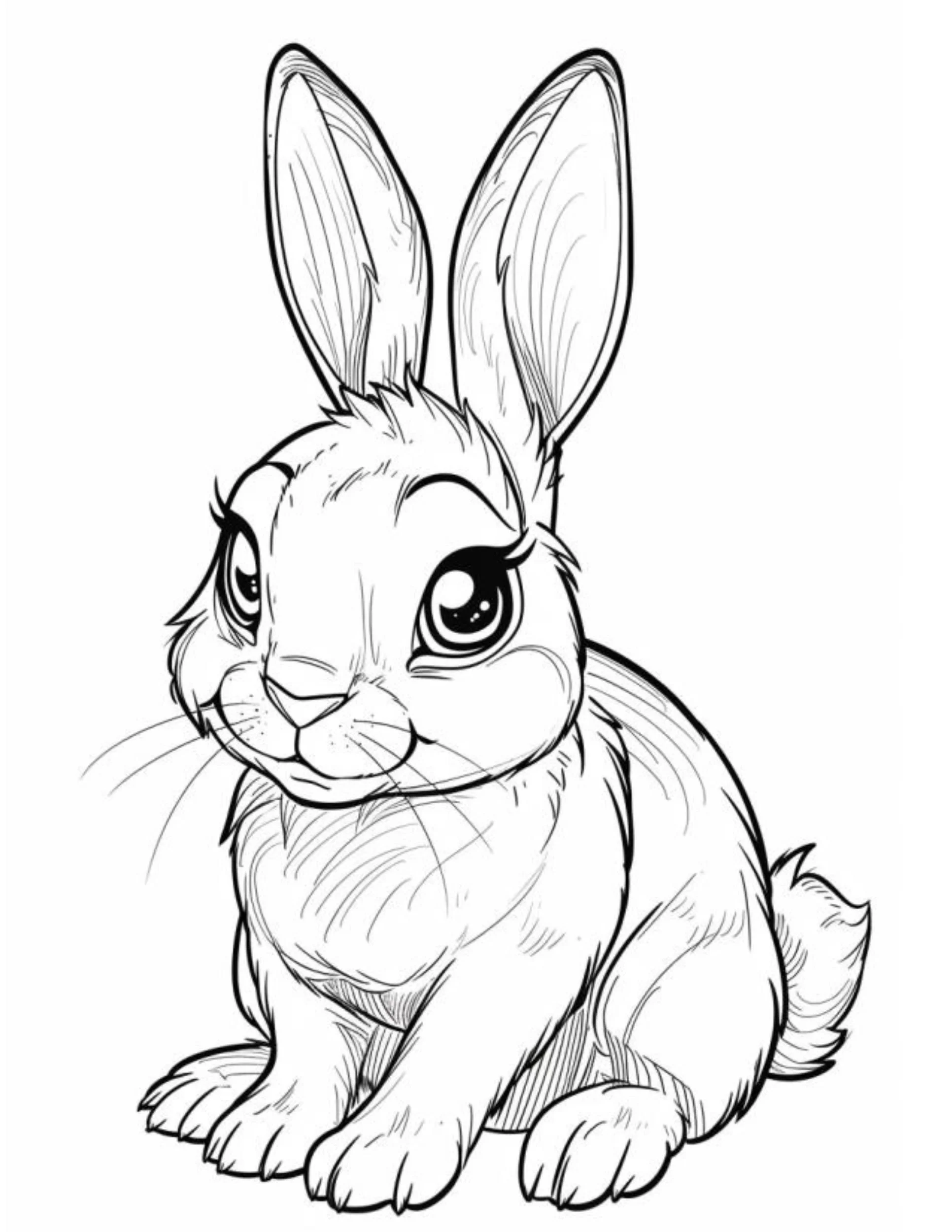 free bunny coloring pages