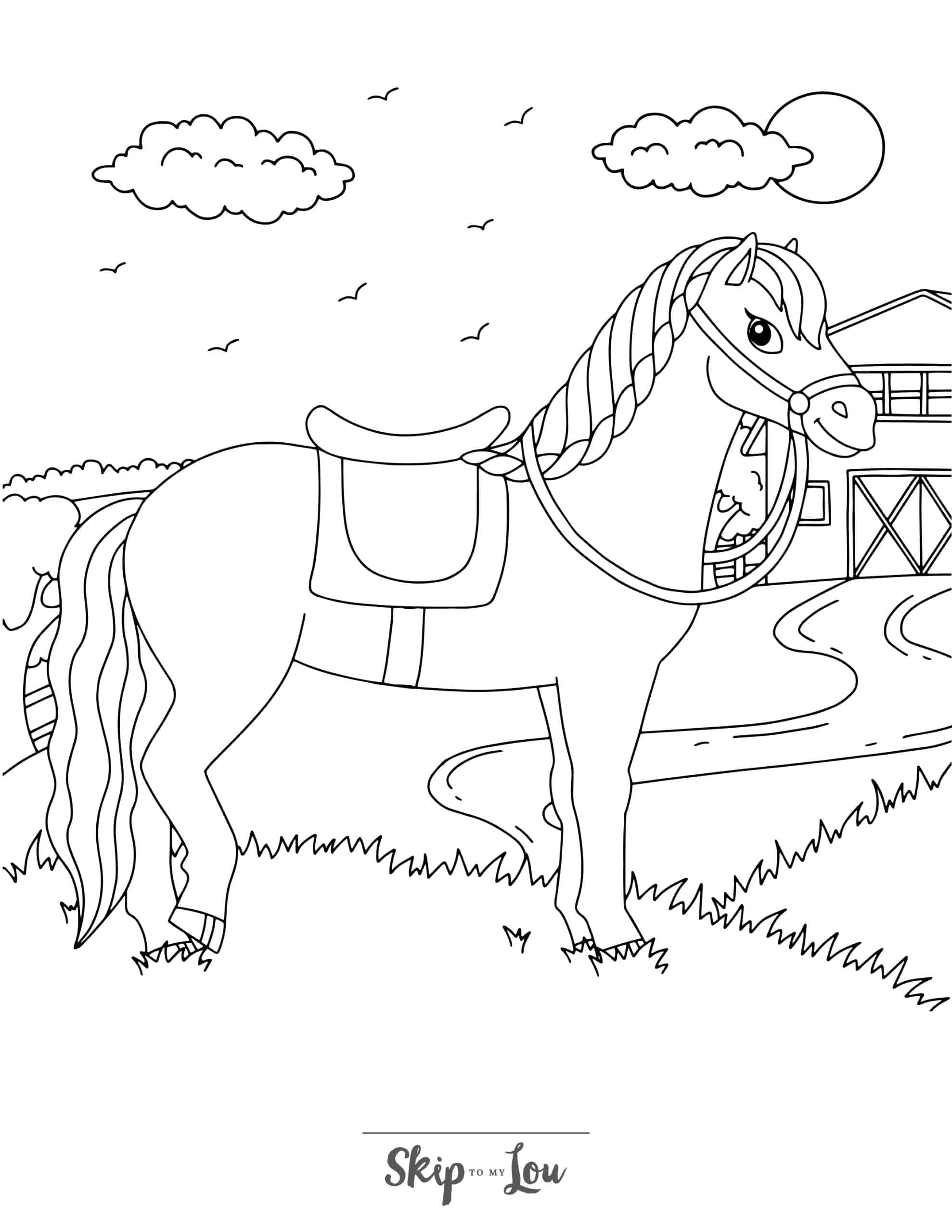 horse coloring books printable horse coloring books printable
