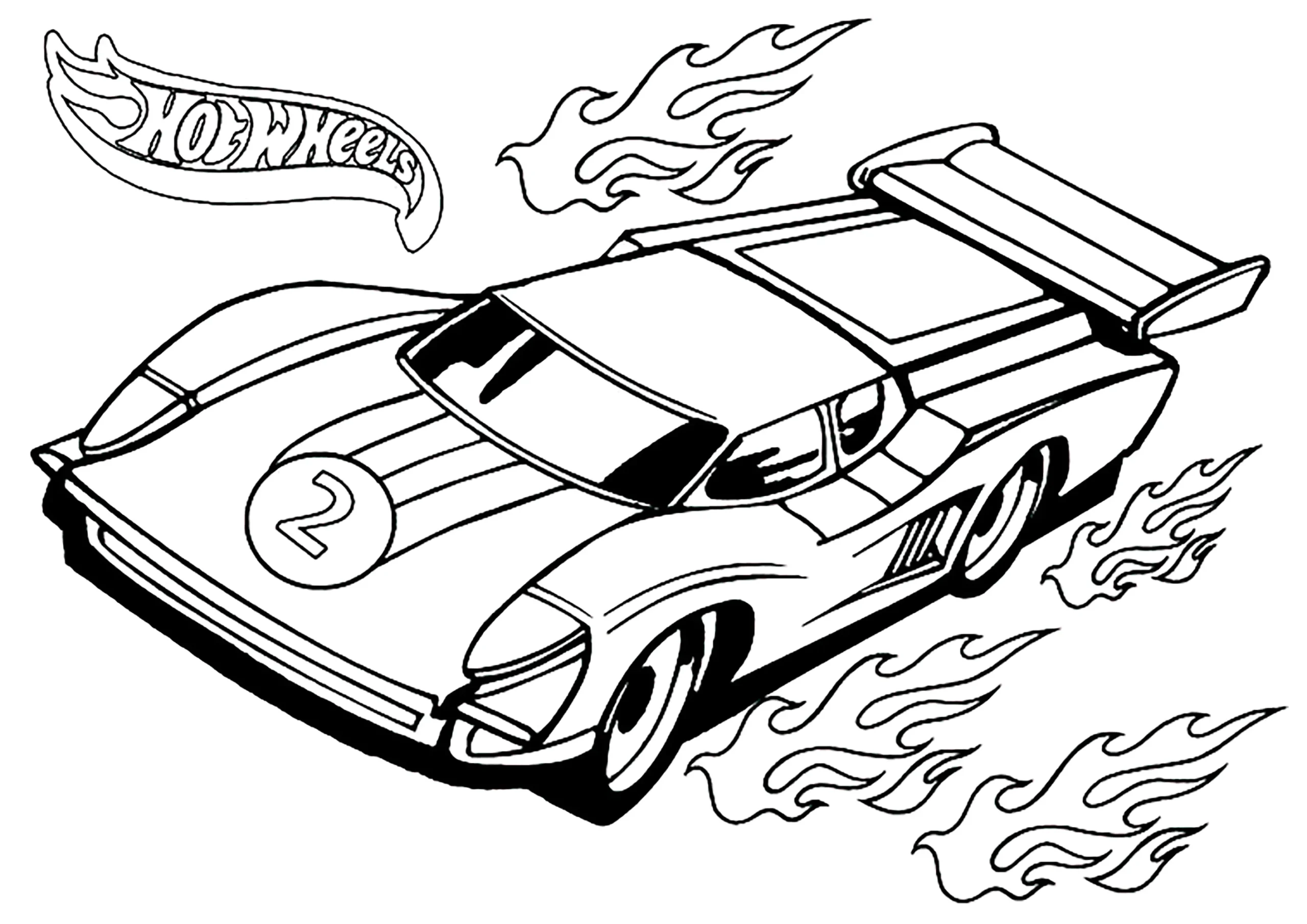 Hot Wheels A Very Fast Car Hot Wheels Coloring Pages