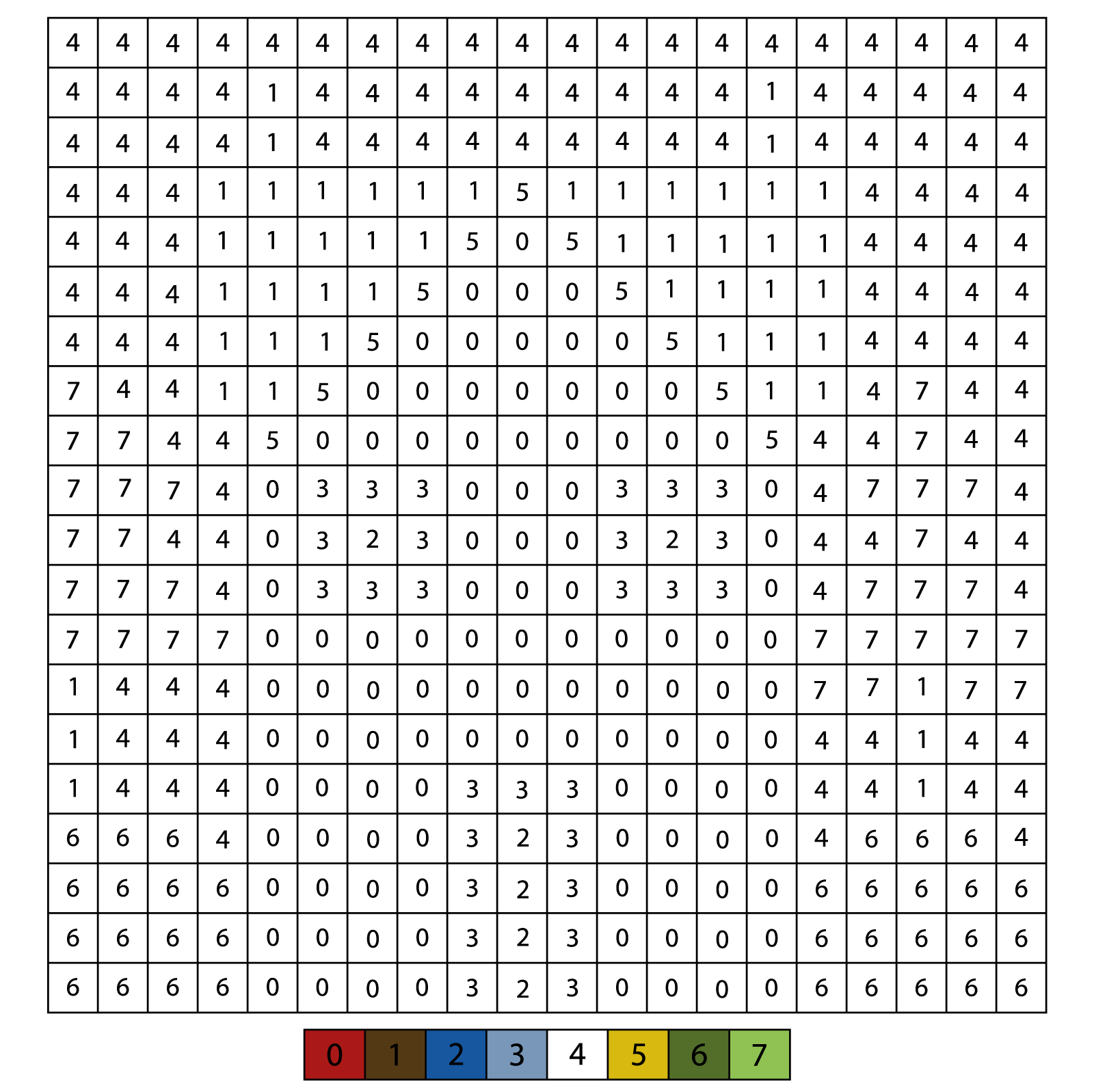 Color By Number Pixel House Coloring Page Printable Color By Number Pixel House Coloring Page Printable