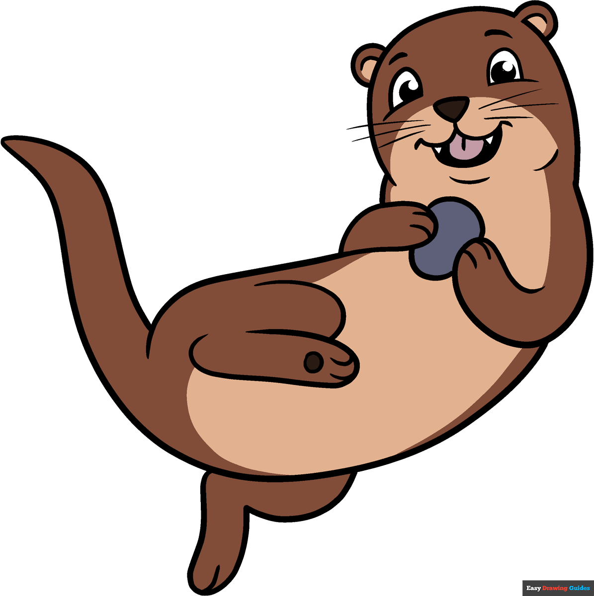How To Draw A Cartoon Sea Otter Really Easy Drawing Tutorial How To Draw A Cartoon Sea Otter Really Easy Drawing Tutorial