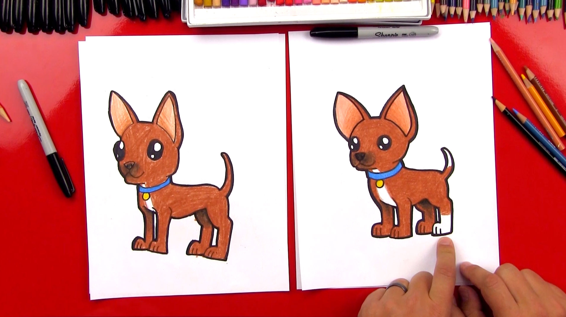 How To Draw A Chihuahua Art For Kids Hub Free Drawing Lessons For Kids