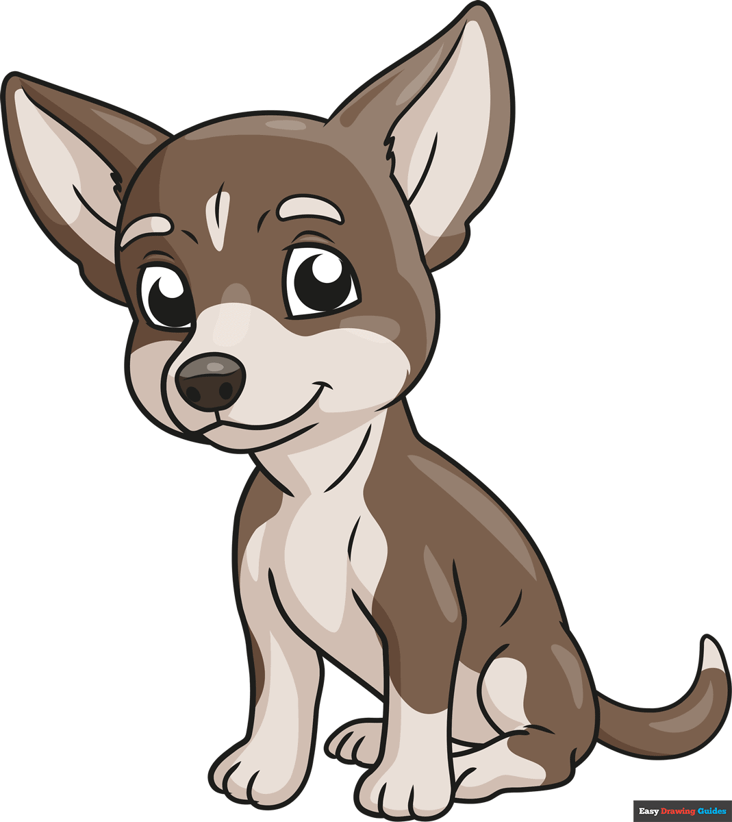 How To Draw A Chihuahua Really Easy Drawing Tutorial