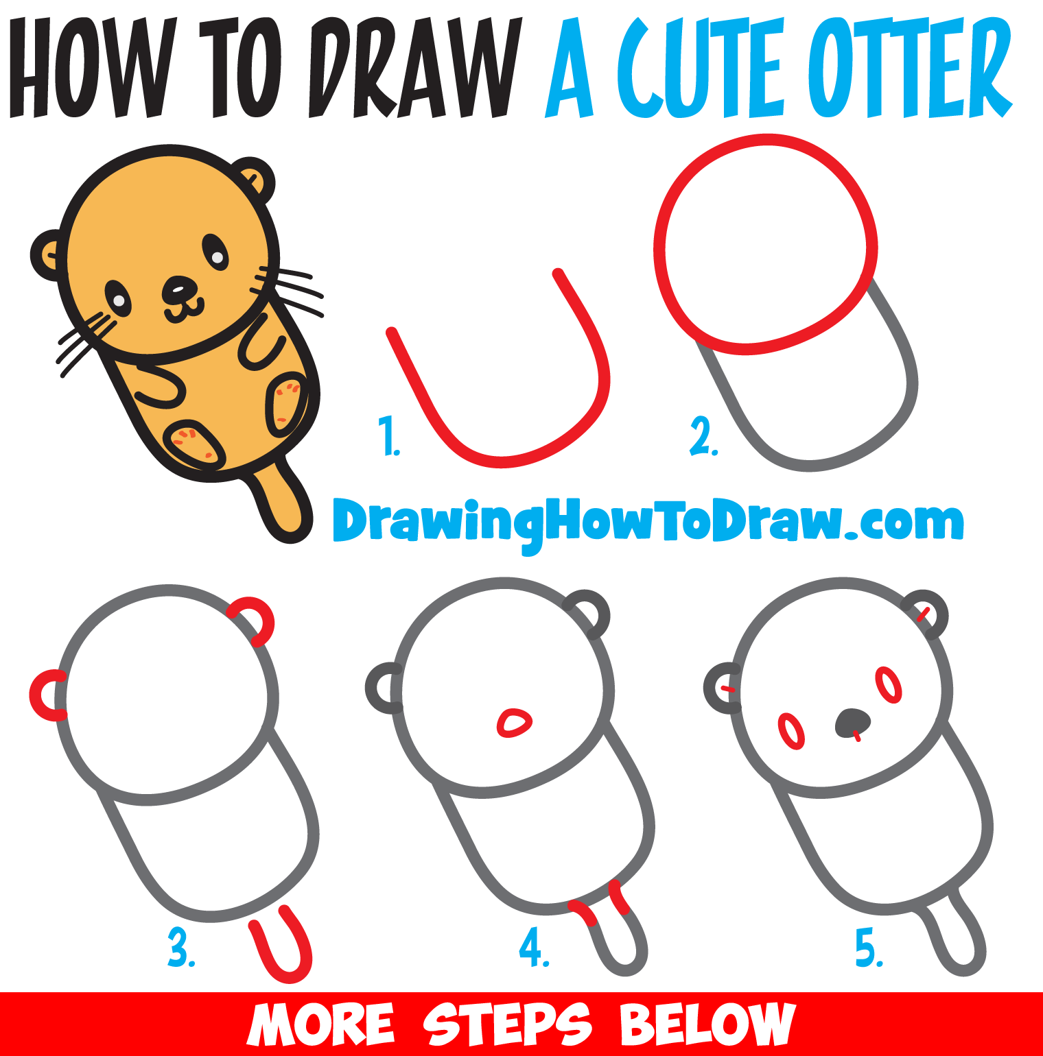 How To Draw A Cute Kawaii Cartoon Otter Floating Down The River Easy Step By Step Drawing Tutorial For Kids How To Draw Step By Step Drawing Tutorials How To Draw A Cute Kawaii Cartoon Otter Floating Down The River Easy Step By Step Drawing Tutorial For Kids How To Draw Step By Step Drawing Tutorials