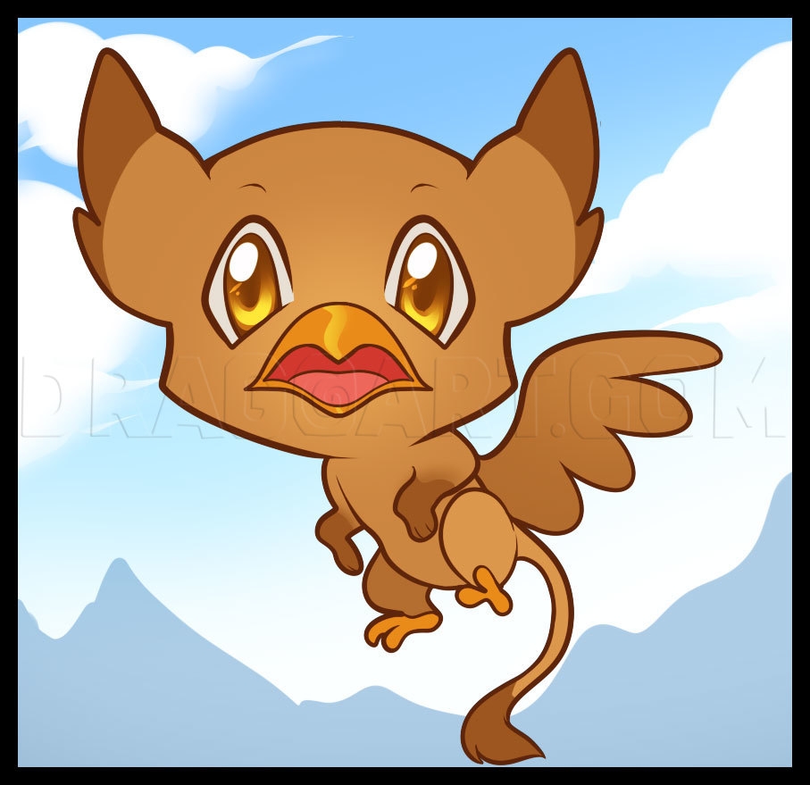 How To Draw A Griffin For Kids Drawing Step By Step By Dawn DragoArt