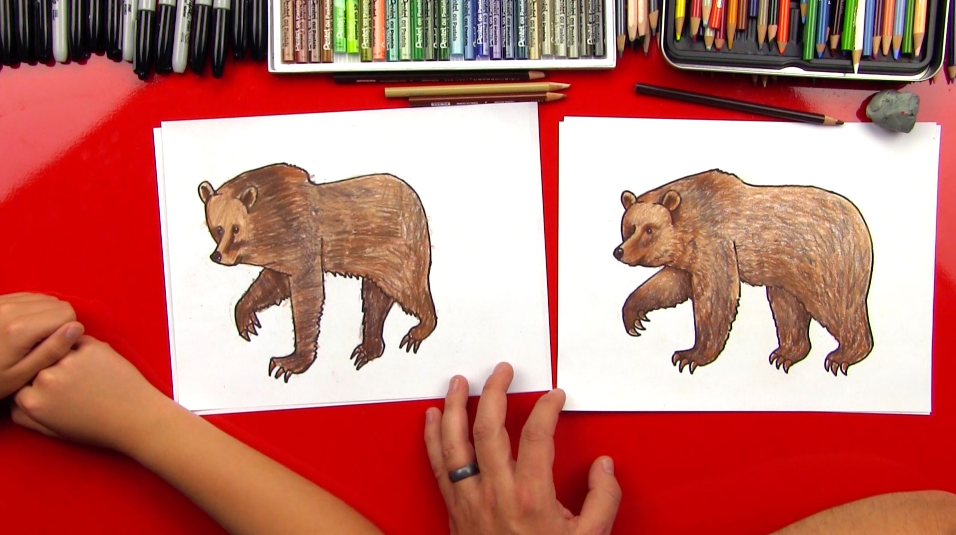 How To Draw A Grizzly Bear realistic Art For Kids Hub Free Drawing Lessons For Kids 